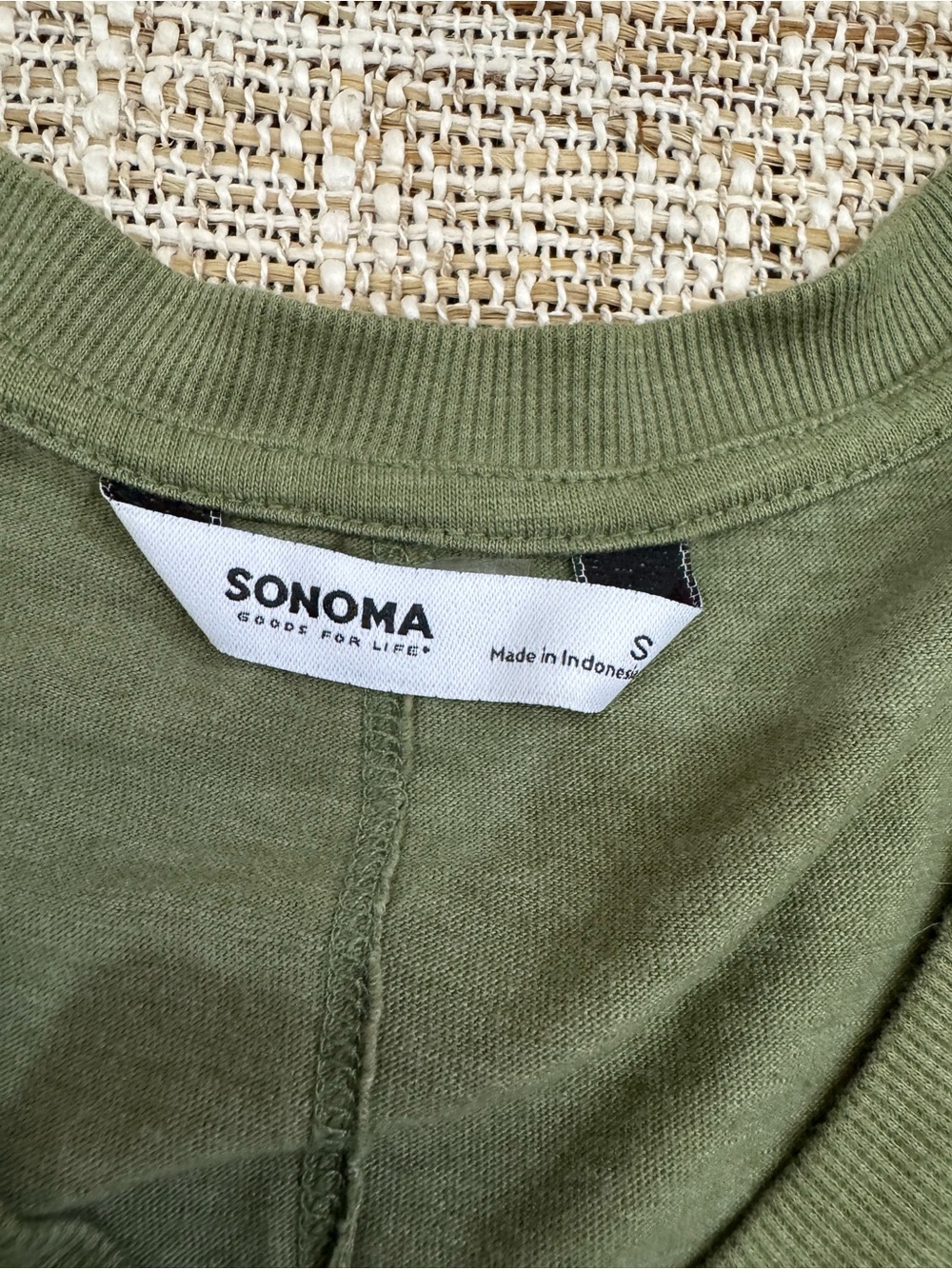 SONOMA Goods For Life Olive Green Sleeveless V-Neck Midi Dress size Small - Picture 5 of 8